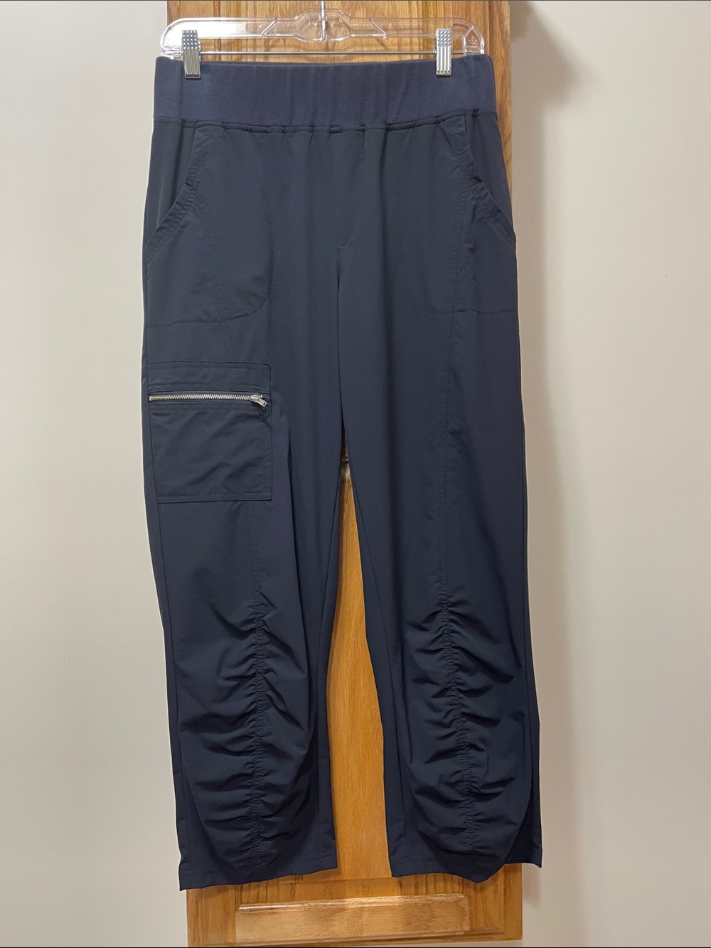 Peace of Cloth Navy Women's Track Joggers with Cargo Pocket Size Medium